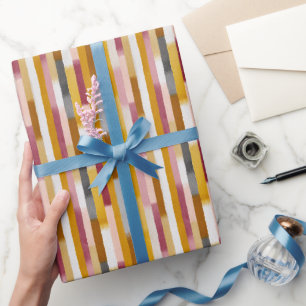 Waterverf Verticale Strepen Naadloos Cadeaupapier