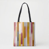 Waterverf Verticale Strepen Naadloos Tote Bag (Voorkant)
