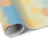 Waterverf Verticale striped Polka Dots Cadeaupapier (Rol Hoek)