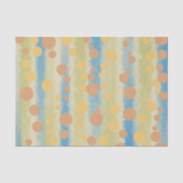 Waterverf Verticale striped Polka Dots Tissuepapier