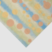 Waterverf Verticale striped Polka Dots Tissuepapier (Detail)