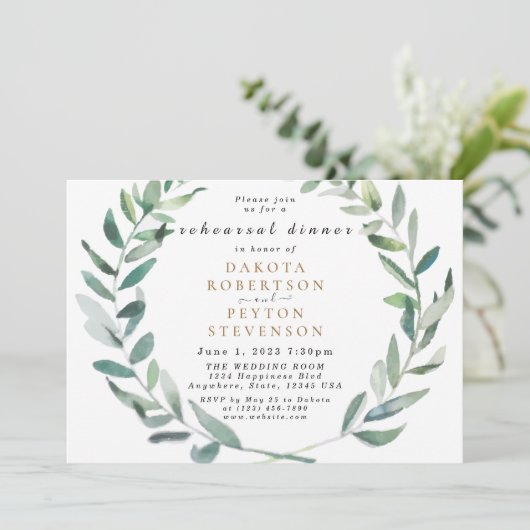 Waterverf vertrekt 06 Repetitie diner Kaart (Staand voorkant)