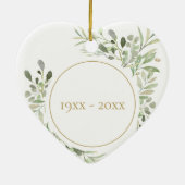 Waterverf vertrekt 50ste bruiloft Jubileum Keramisch Ornament (Achterkant)