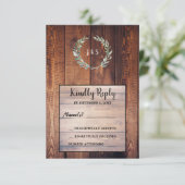 Waterverf vertrekt op barnenhouten foto Wedding RS Kaart (Staand voorkant)