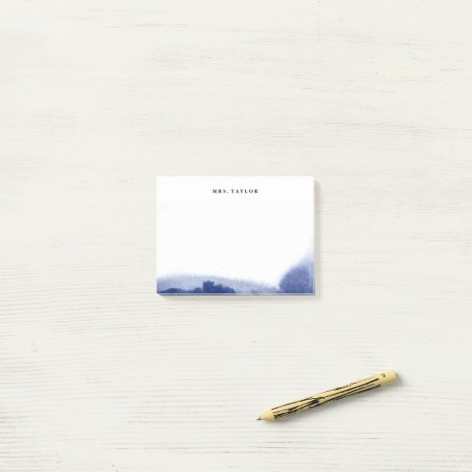 Waterverf vervaagt gepersonaliseerde Post Het merk Post-it® Notes (Op bureau)