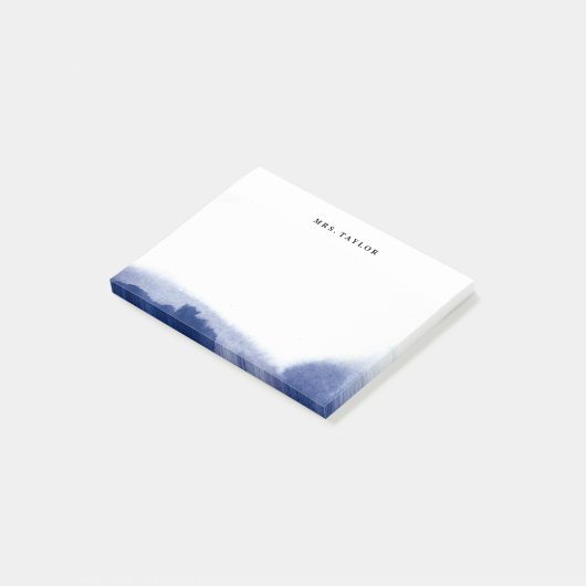 Waterverf vervaagt gepersonaliseerde Post Het merk Post-it® Notes (Schuin)