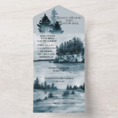 Waterverf vervagen in het Lakehouse All In One Uitnodiging (Binnen)