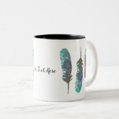 Waterverf Vervangt persoonlijke koffie-Mok Tweekleurige Koffiemok (Voorkant rechts)