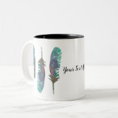 Waterverf Vervangt persoonlijke koffie-Mok Tweekleurige Koffiemok (Voorkant links)