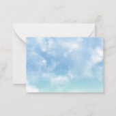 Waterverf Vervoer baby shower dank u Notitiekaartje (Achterkant)