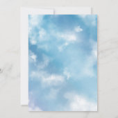 Waterverf Vervoersverjaardag baby shower Kaart (Achterkant)