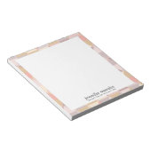 Waterverf Verwarmd paletmonogram driehoek Notitieblok (Schuin)