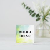 Waterverf Verwijs-een-vriend Kaarten Aanbevelingskaartje (Staand voorkant)