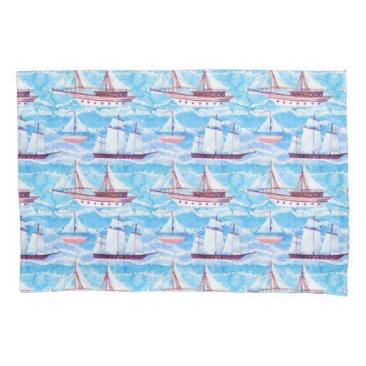 Waterverf Verzendpatroon Kussensloop (Voorkant-Links)