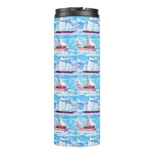 Waterverf Verzendpatroon Thermosbeker (Achterkant)