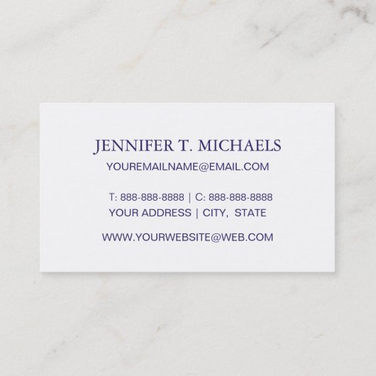 Waterverf Verzendpatroon Visitekaartje (Achterkant)