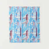 Waterverf Verzendpatroon Wandkleed (Voorkant)