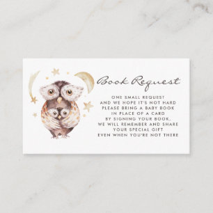Waterverf Verzoek om een Baby- en mammie boek Informatiekaartje