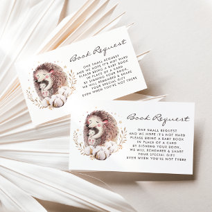 Waterverf Verzoek om het boek van mama en Baby Informatiekaartje