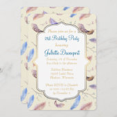 Waterverf Veters en Fancy Lijst Kaart (Voorkant / Achterkant)