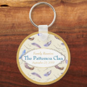 Waterverf Veters met een Fancy Lijst reünie Sleutelhanger (Voorkant)