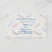 Waterverf Veters met Fancy ovaal Lijst Visitekaartje (Achterkant)