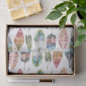 Waterverf Veters witte blauwe blauwe blauwe roze g Tissuepapier (Geschenk)