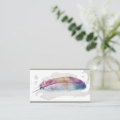 waterverf vether art aangepast visitekaartje (Staand voorkant)