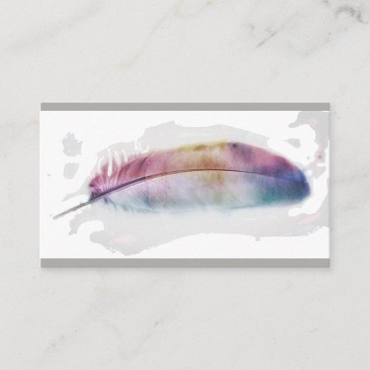 waterverf vether art aangepast visitekaartje (Voorkant)