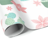 Waterverf Vetplanten Cadeaupapier (Rol Hoek)