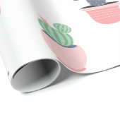Waterverf Vetplanten Cadeaupapier (Rol Hoek)