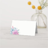 Waterverf vetplanten Modern Elegant Plaatskaartje (Voorkant)