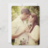 Waterverf vetplanten tuin bruiloft opslaan van de  kaart (Achterkant)