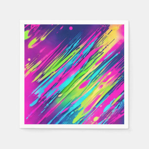 Waterverf Vibrant Neon Servet