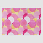 Waterverf Vibrant Painted Spring Flowers Tissuepapier (Voorkant)