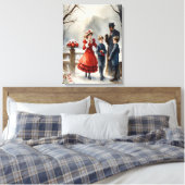 Waterverf Victoriaans begin 1900 Canvas Art Afdruk (Insitu (Slaapkamer))