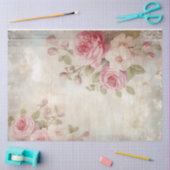 Waterverf Victoriaans efemera blozen rozen chic Tissuepapier (Craft)