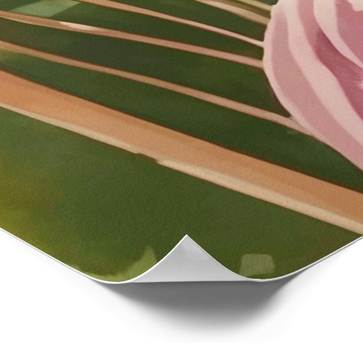 Waterverf Victoriaans Tea Party Schilderij Poster (Hoek)