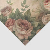 Waterverf Victoriaans vrouw die een boek leest Tissuepapier (Detail)