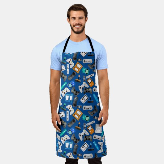 Waterverf-videospelcontrollers Schort (Gedragen)