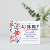 Waterverf Vierde uitnodiging van juli (Staand voorkant)