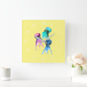 Waterverf Vierkante Klok (Huis)