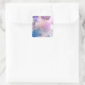 Waterverf Vierkante Sticker (Tas)