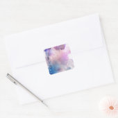 Waterverf Vierkante Sticker (Envelop)