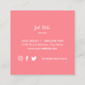 Waterverf Vierkante Visitekaartje (Achterkant)