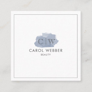 Waterverf Vierkante Visitekaartjes