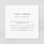 Waterverf vierkante Visitekaartjes (Achterkant)