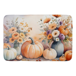 Waterverf viert herfst badmat