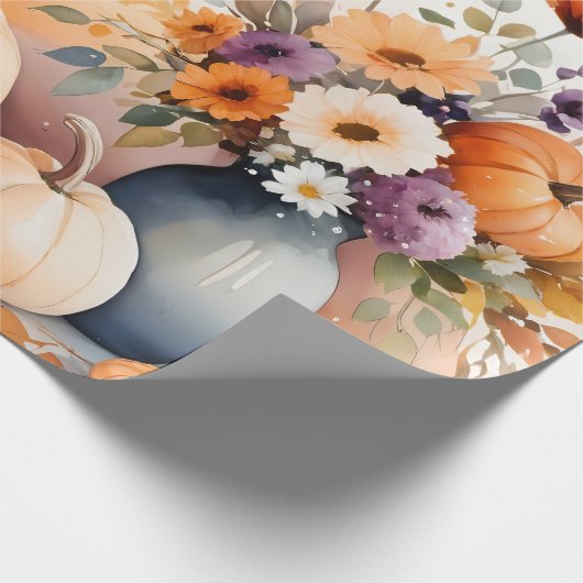 Waterverf viert herfst cadeaupapier (Hoek)