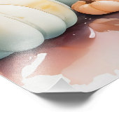 Waterverf viert herfst foto afdruk (Hoek)